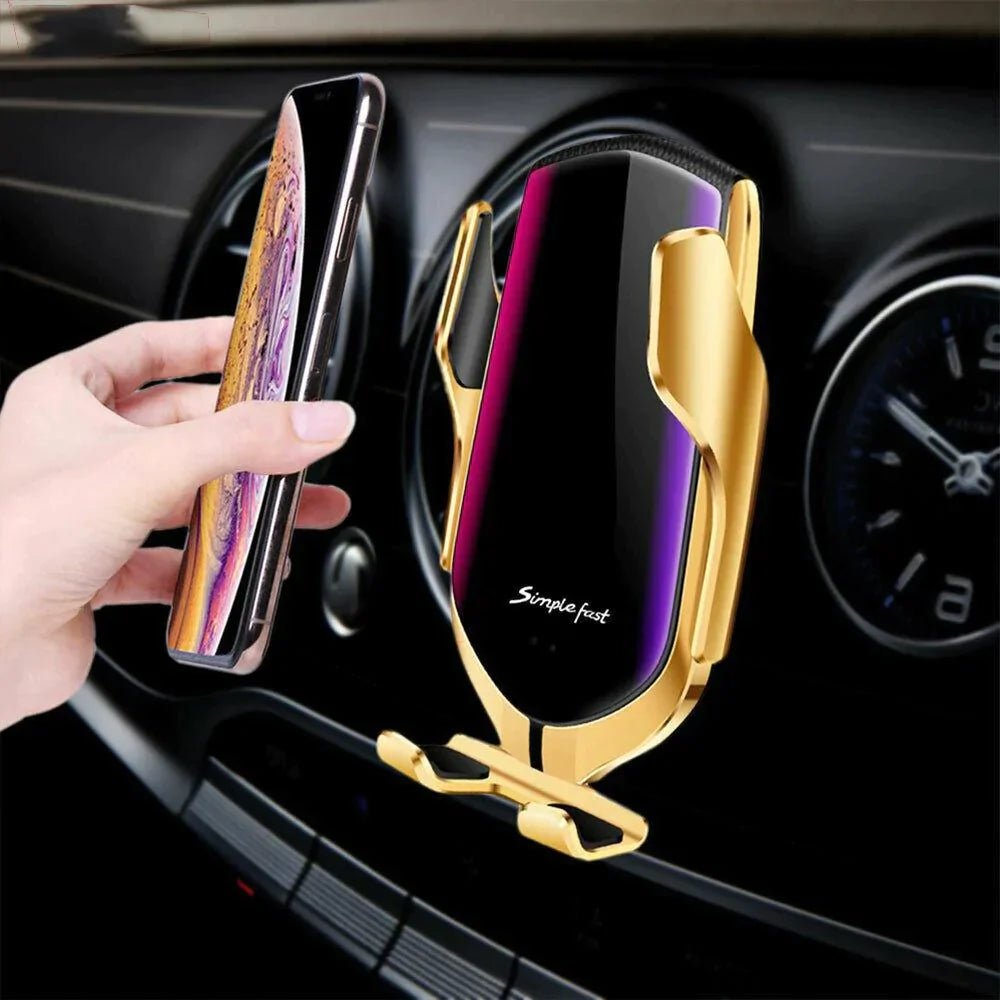 Soporte con cargador inalámbrico Deluxe para coche - Lifestyle Luxuries Shoppe