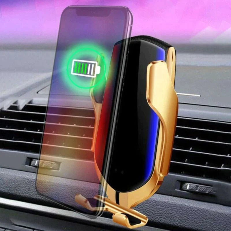 Soporte con cargador inalámbrico Deluxe para coche - Lifestyle Luxuries Shoppe